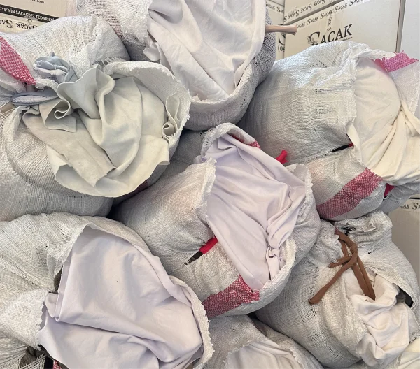 Çuval Beyaz Parça Bez (20 Kg)